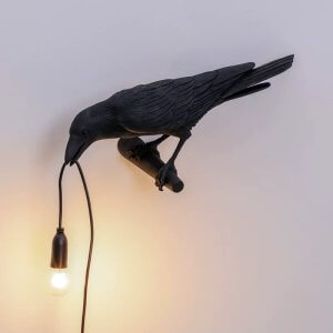 Raven Resin Table Lamp